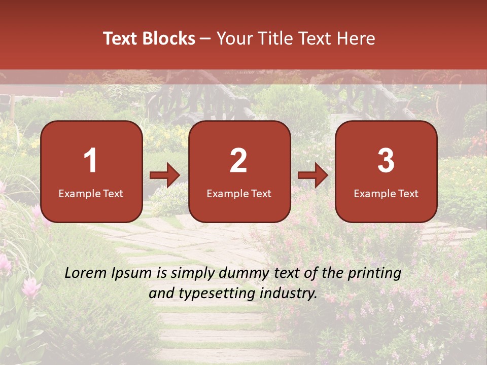 Grass Wood Landscaping PowerPoint Template