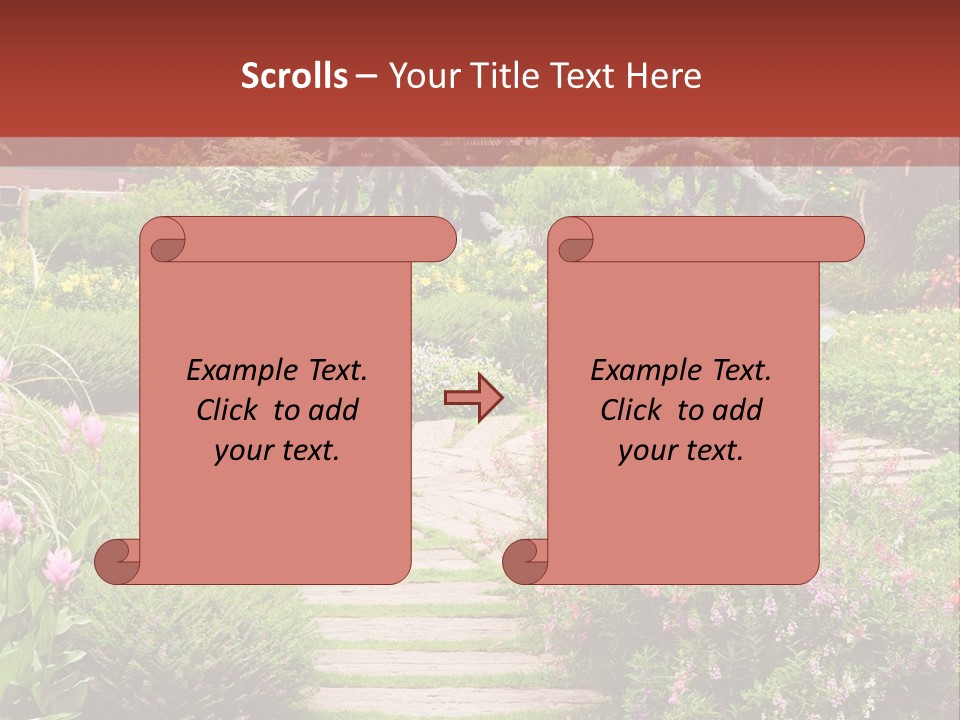 Grass Wood Landscaping PowerPoint Template