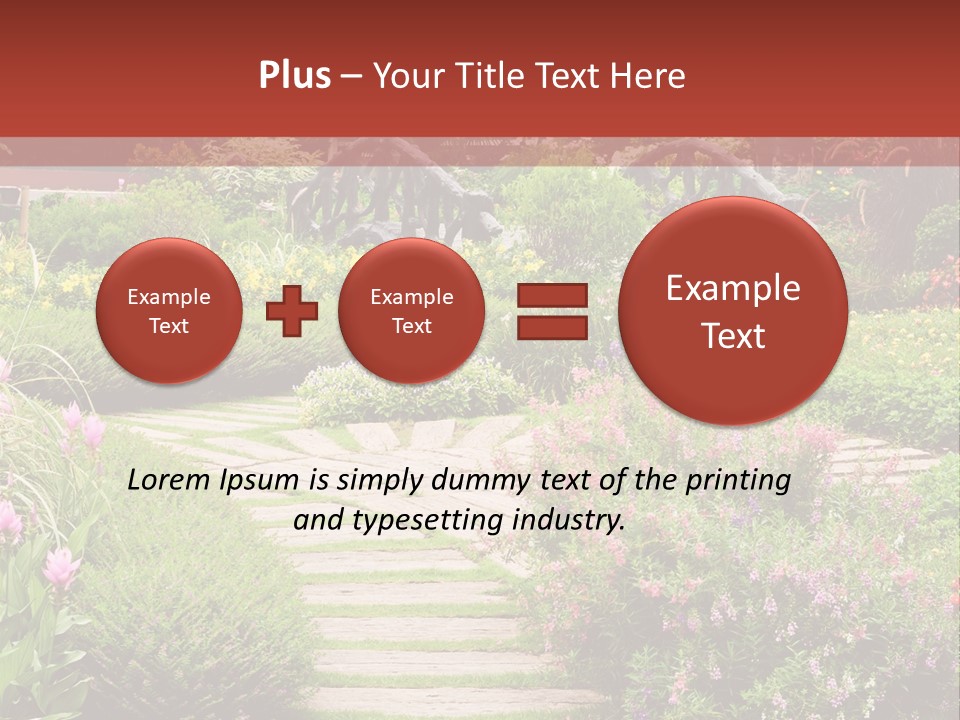 Grass Wood Landscaping PowerPoint Template