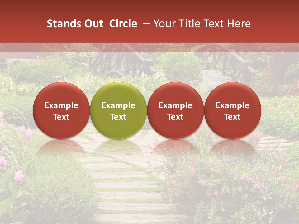 Grass Wood Landscaping PowerPoint Template