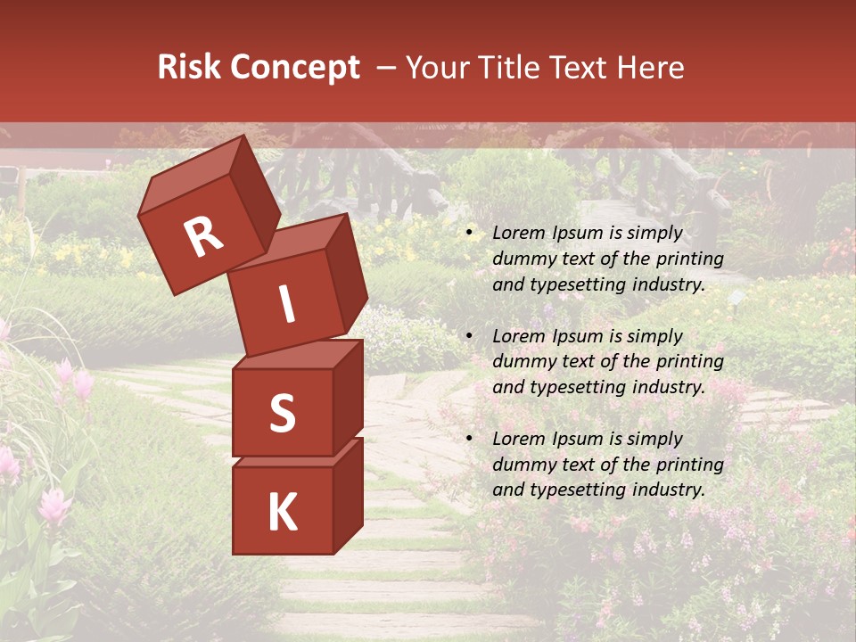 Grass Wood Landscaping PowerPoint Template