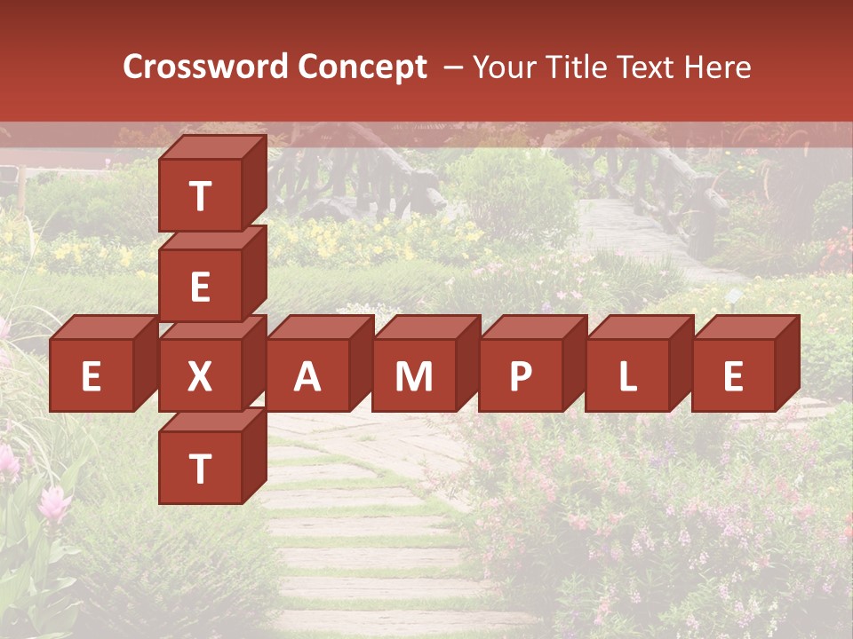 Grass Wood Landscaping PowerPoint Template