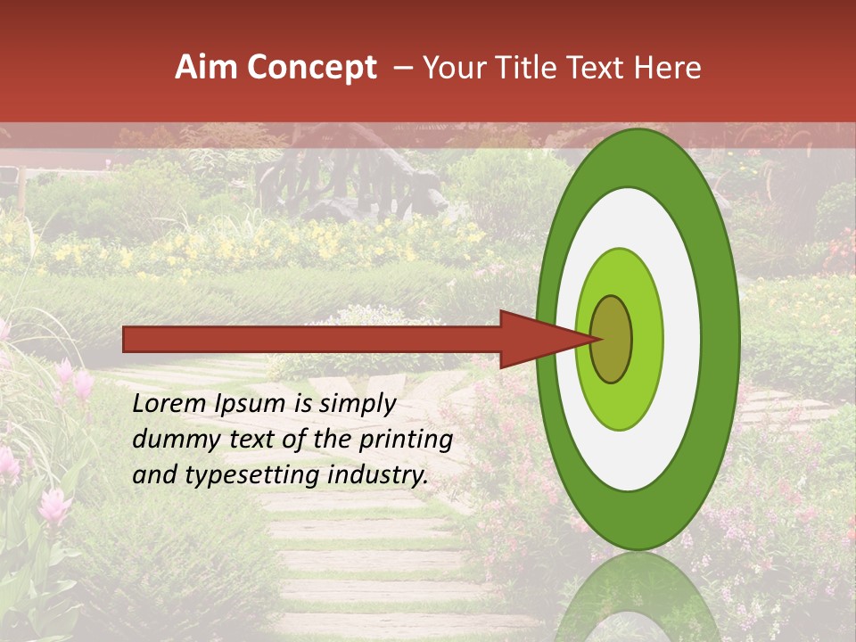Grass Wood Landscaping PowerPoint Template