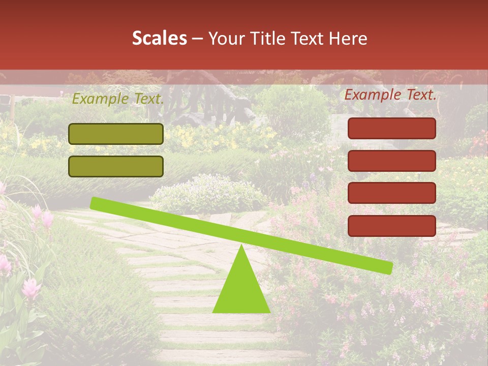 Grass Wood Landscaping PowerPoint Template