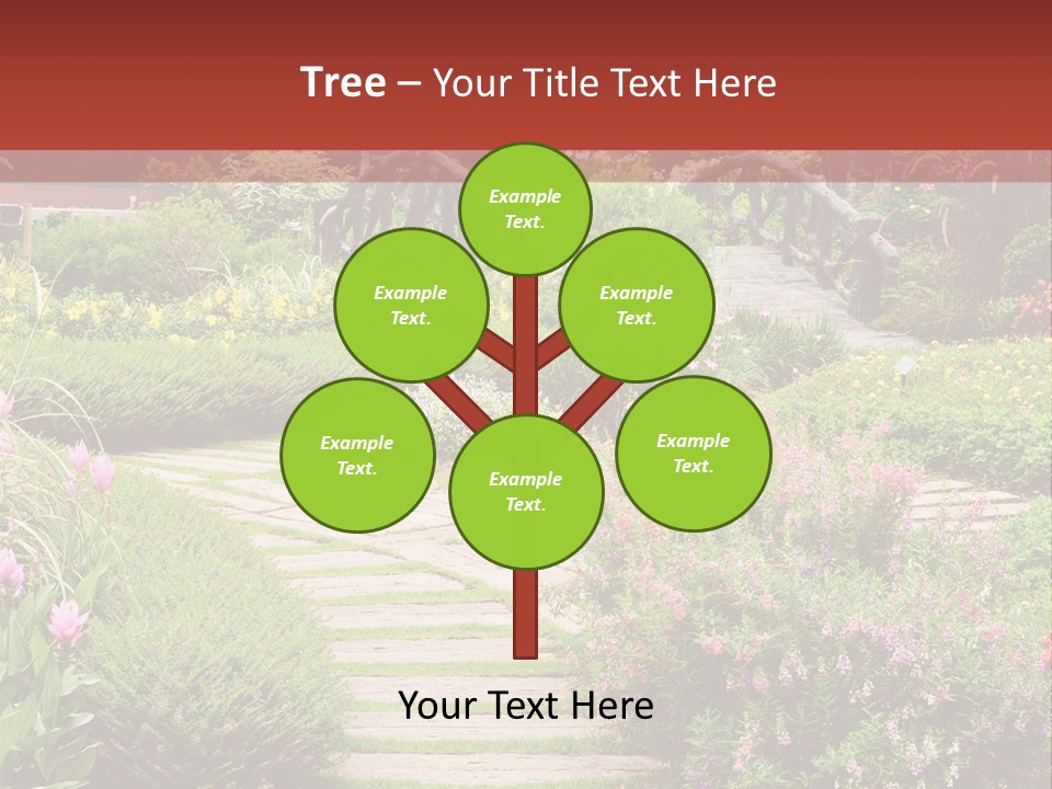Grass Wood Landscaping PowerPoint Template