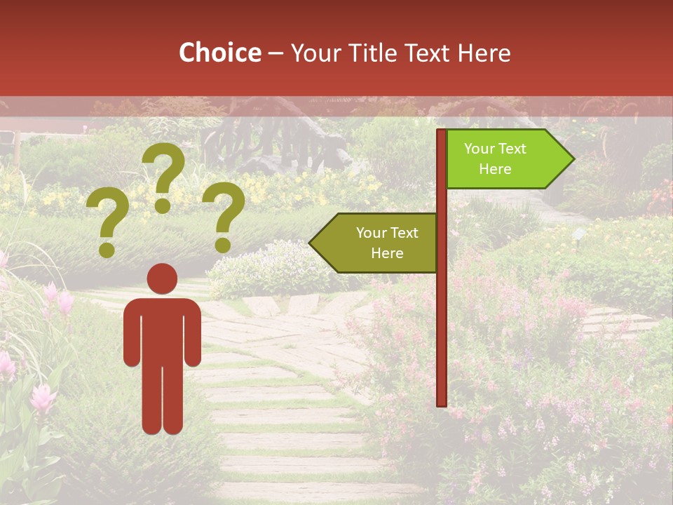 Grass Wood Landscaping PowerPoint Template