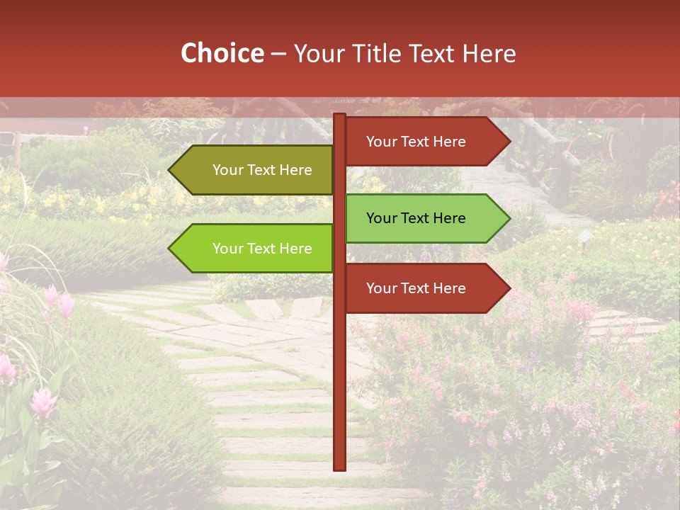 Grass Wood Landscaping PowerPoint Template