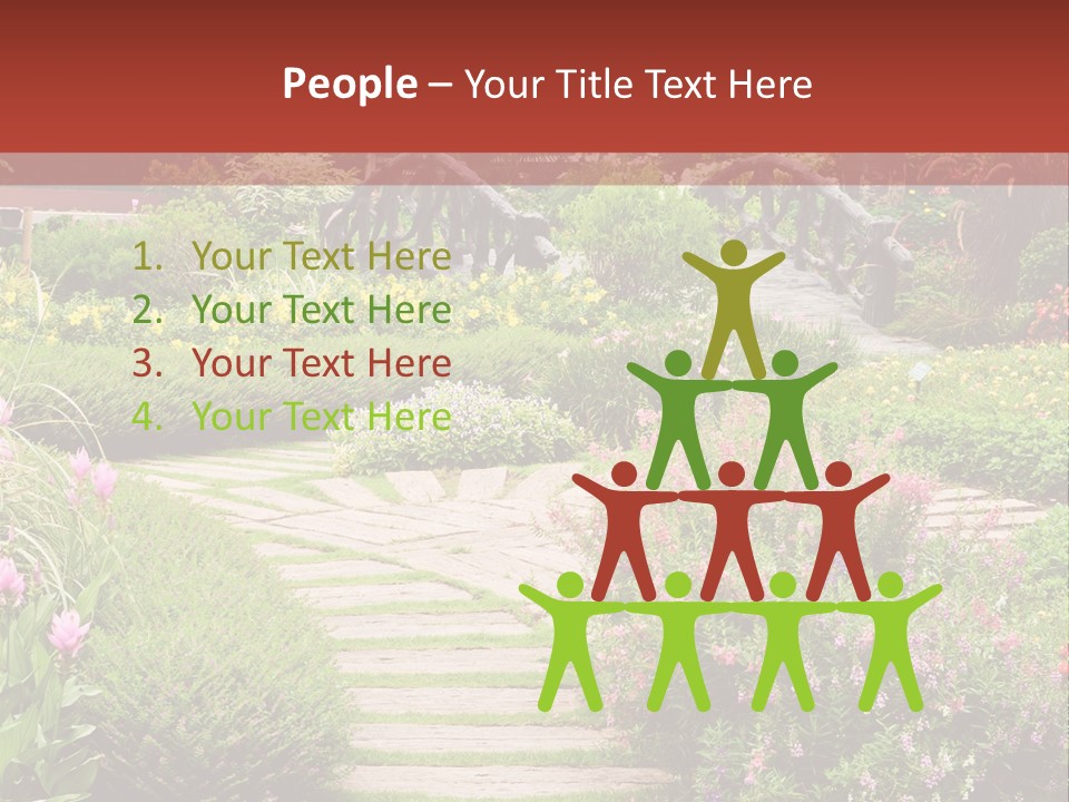 Grass Wood Landscaping PowerPoint Template