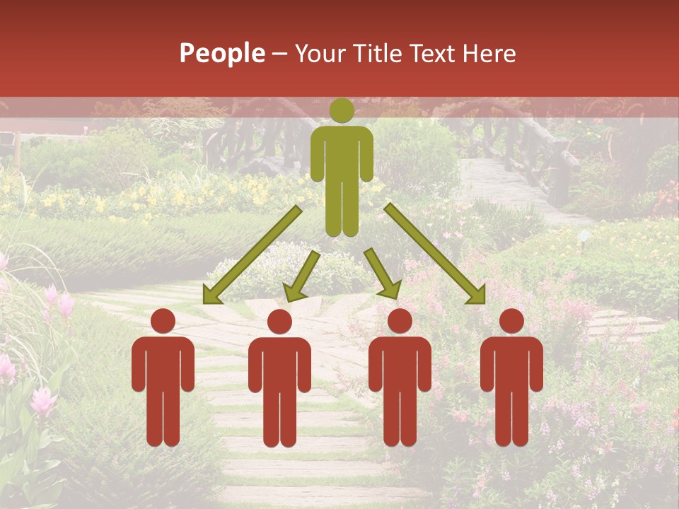 Grass Wood Landscaping PowerPoint Template