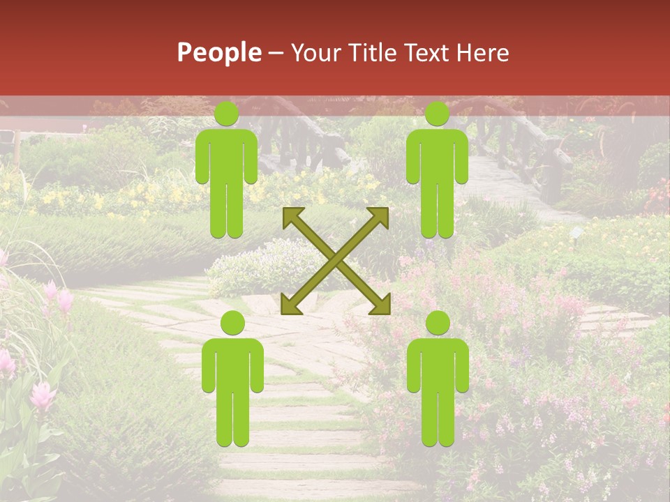 Grass Wood Landscaping PowerPoint Template