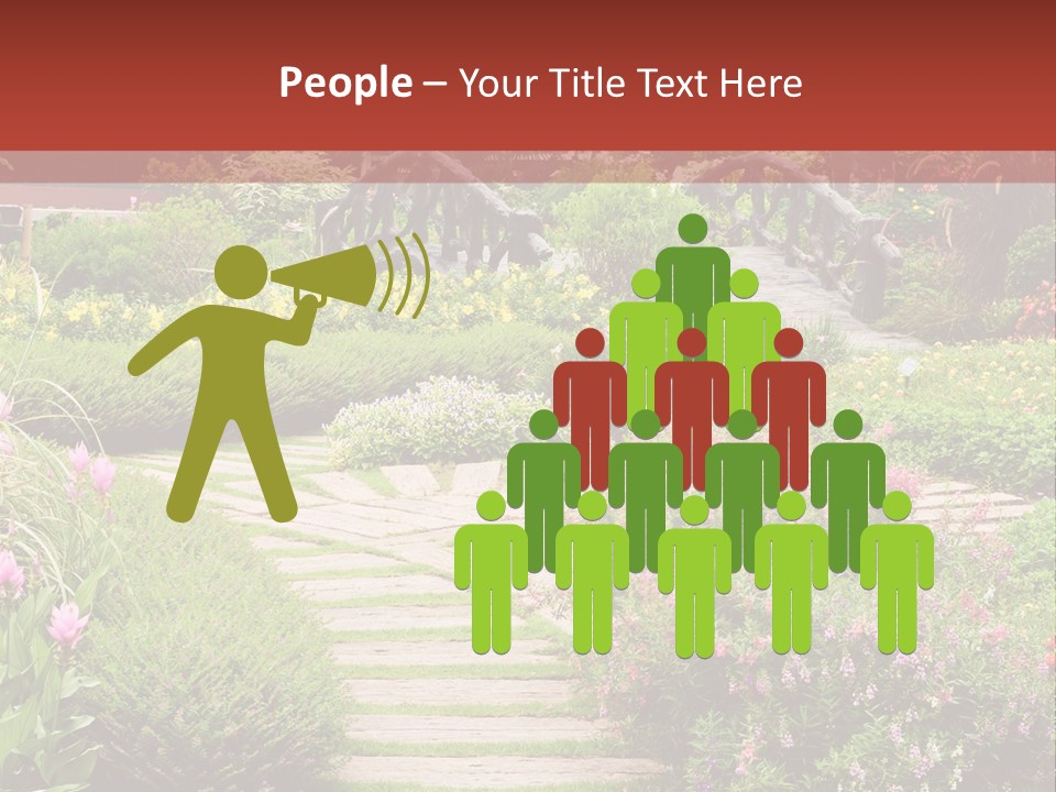 Grass Wood Landscaping PowerPoint Template