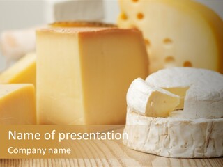 Brie Buffet Board PowerPoint Template