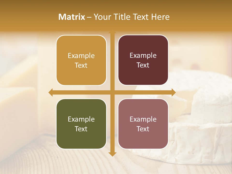 Brie Buffet Board PowerPoint Template