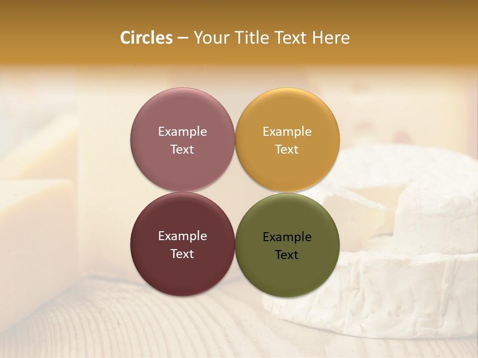 Brie Buffet Board PowerPoint Template