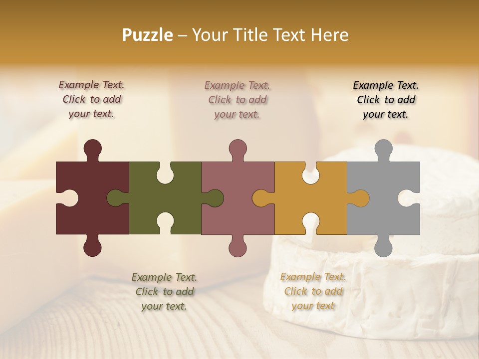 Brie Buffet Board PowerPoint Template