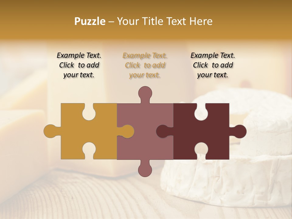 Brie Buffet Board PowerPoint Template