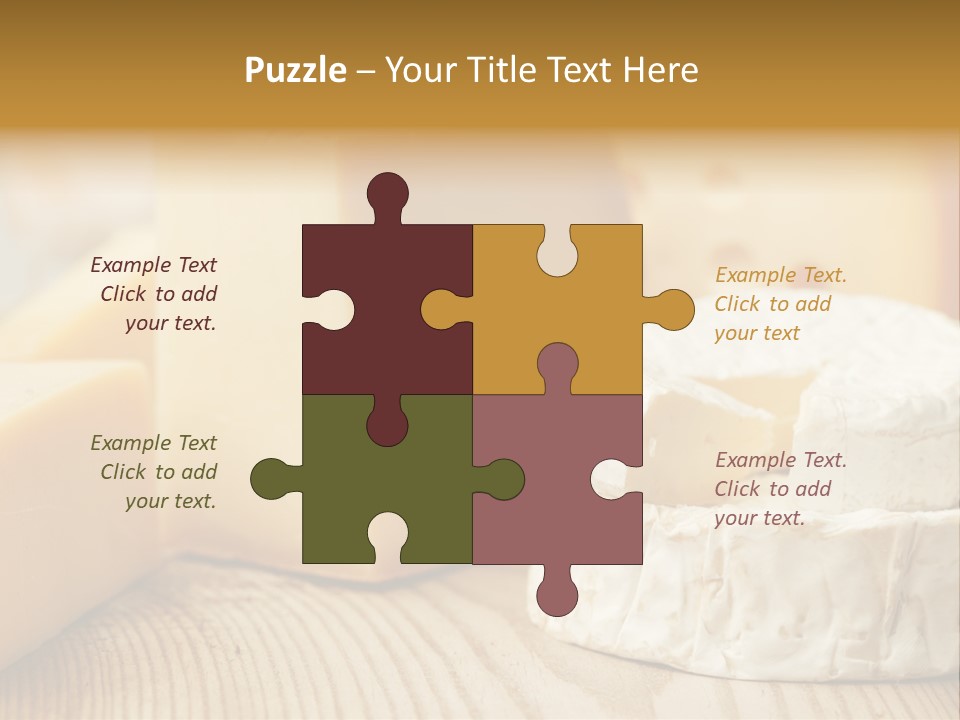 Brie Buffet Board PowerPoint Template