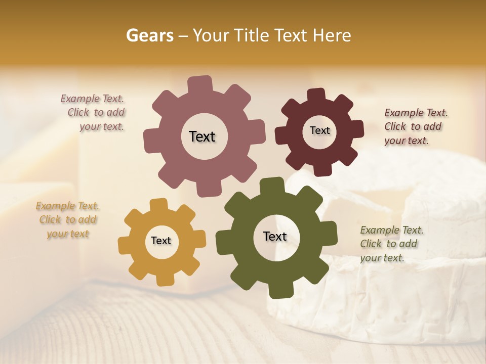 Brie Buffet Board PowerPoint Template