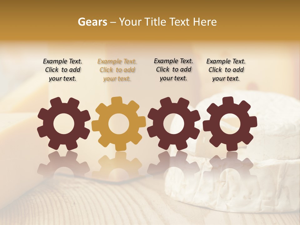 Brie Buffet Board PowerPoint Template