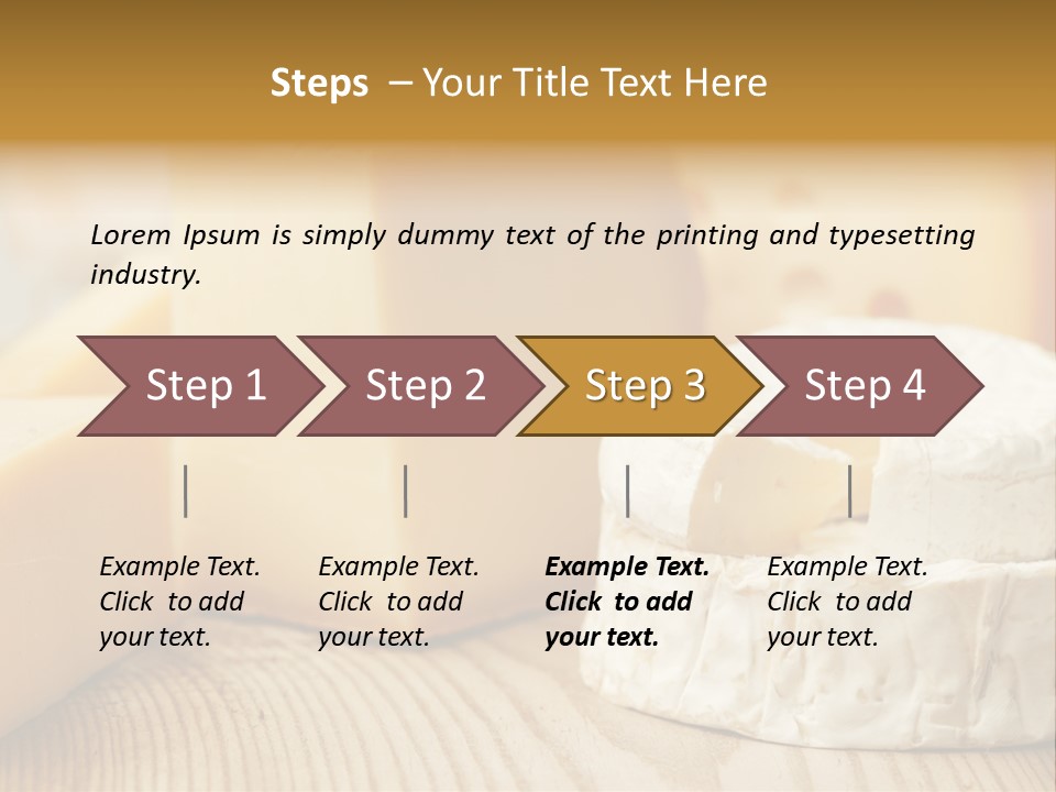Brie Buffet Board PowerPoint Template