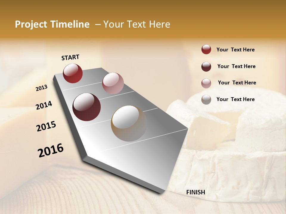 Brie Buffet Board PowerPoint Template