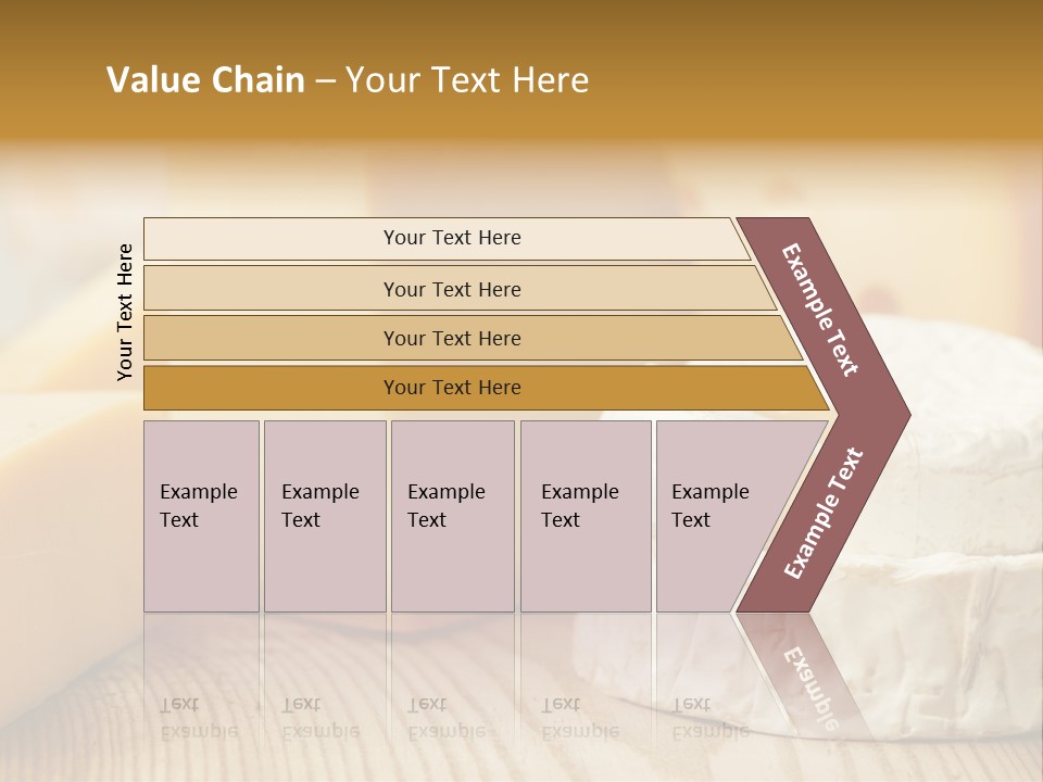 Brie Buffet Board PowerPoint Template