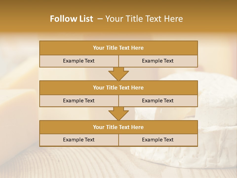 Brie Buffet Board PowerPoint Template