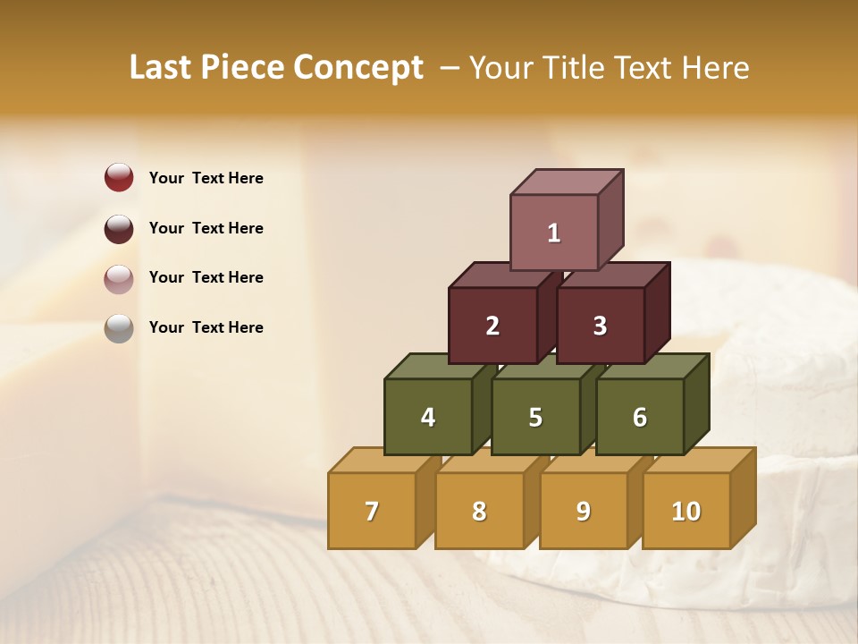 Brie Buffet Board PowerPoint Template