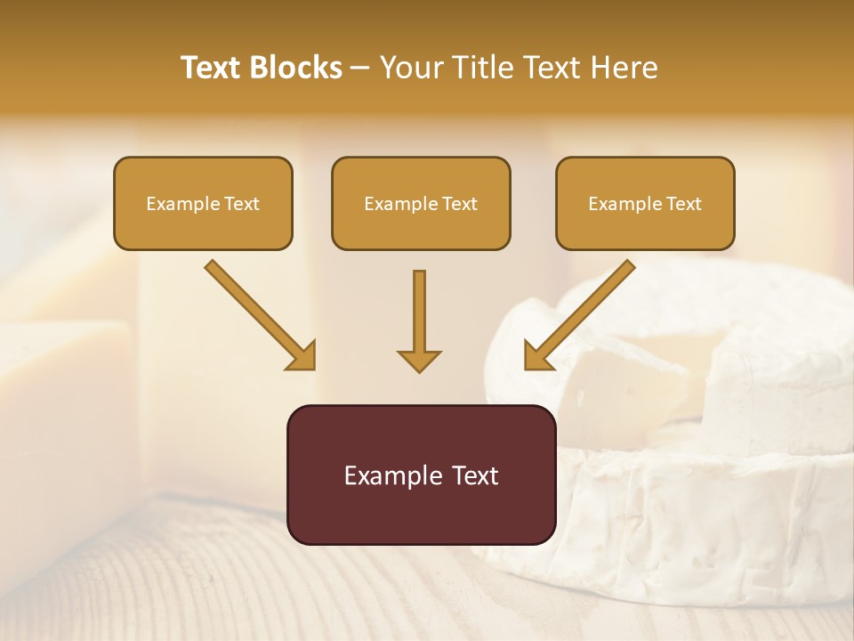 Brie Buffet Board PowerPoint Template