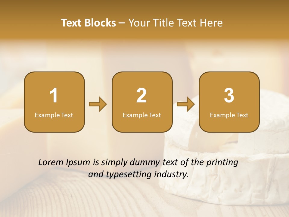 Brie Buffet Board PowerPoint Template