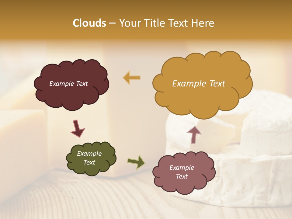 Brie Buffet Board PowerPoint Template