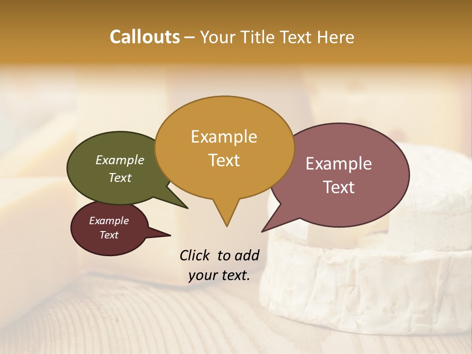 Brie Buffet Board PowerPoint Template