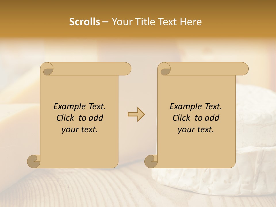 Brie Buffet Board PowerPoint Template