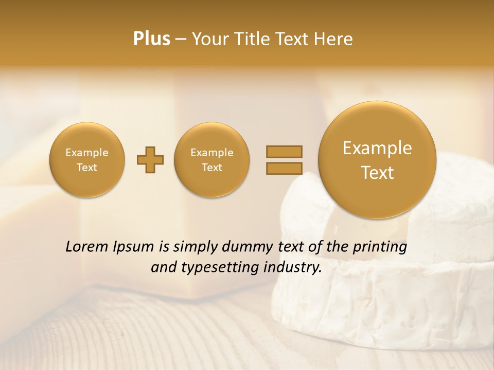 Brie Buffet Board PowerPoint Template