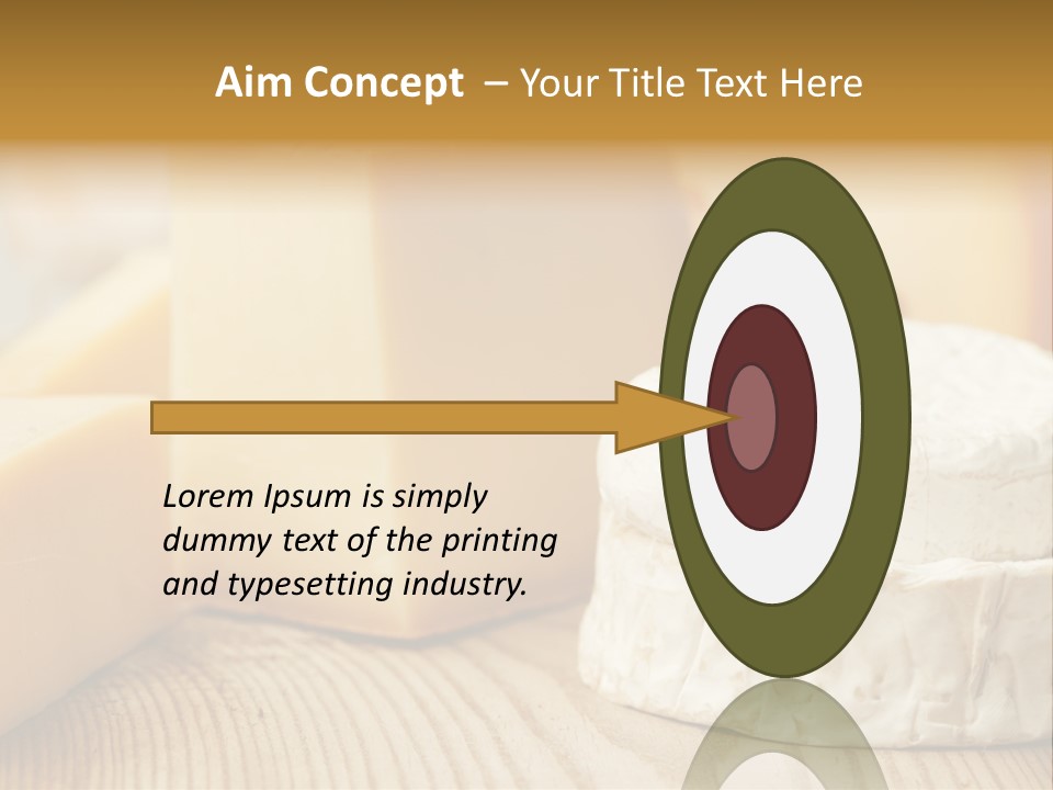 Brie Buffet Board PowerPoint Template