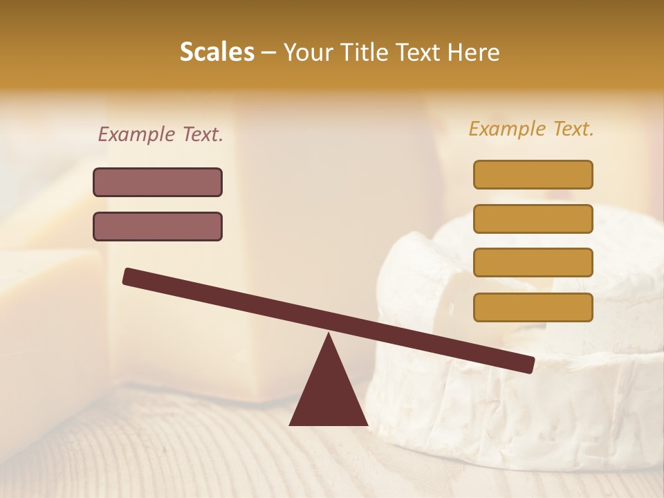 Brie Buffet Board PowerPoint Template