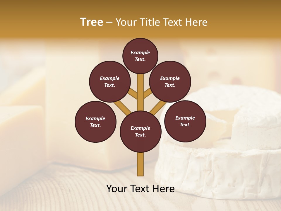 Brie Buffet Board PowerPoint Template