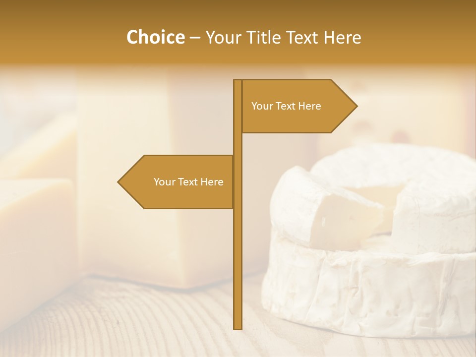 Brie Buffet Board PowerPoint Template