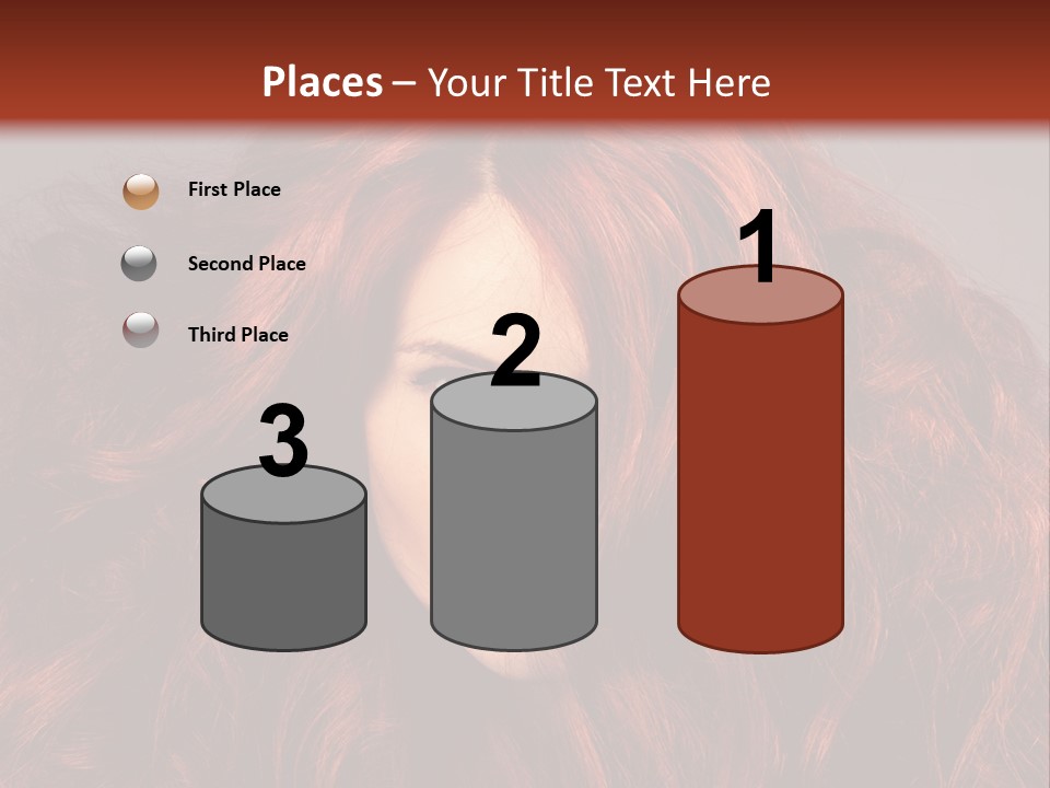 Toned Curly Woman PowerPoint Template