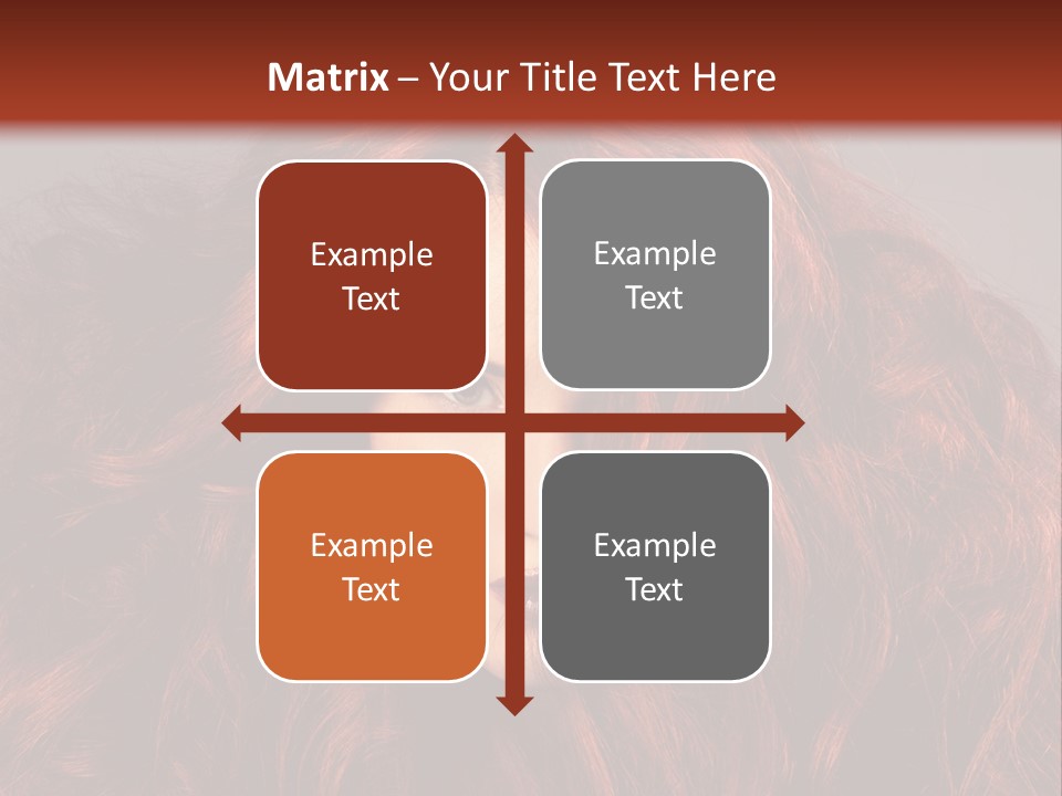 Toned Curly Woman PowerPoint Template