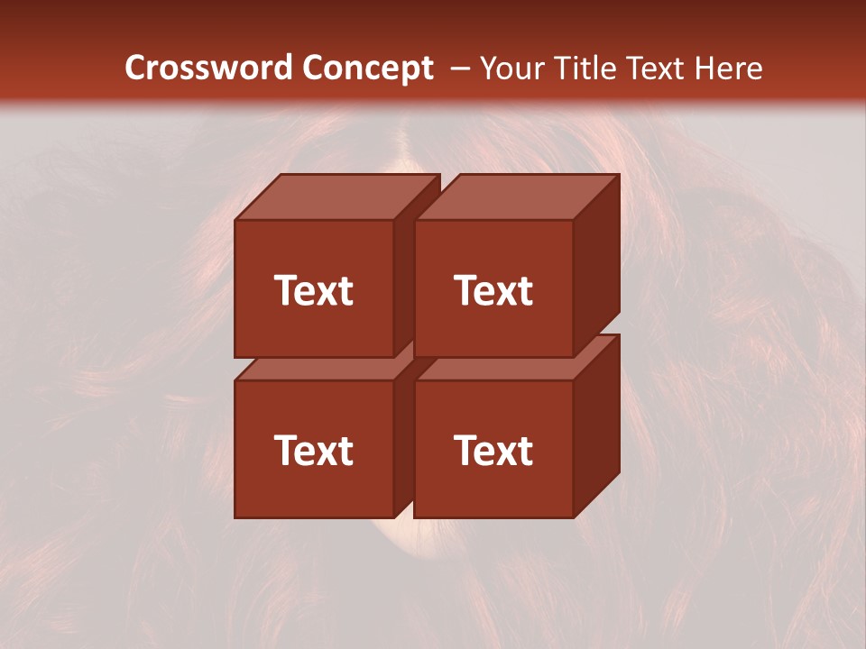 Toned Curly Woman PowerPoint Template