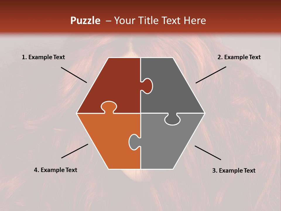 Toned Curly Woman PowerPoint Template