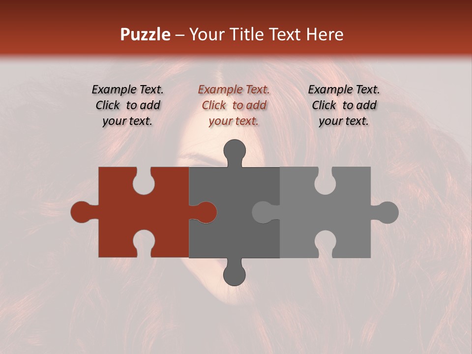 Toned Curly Woman PowerPoint Template