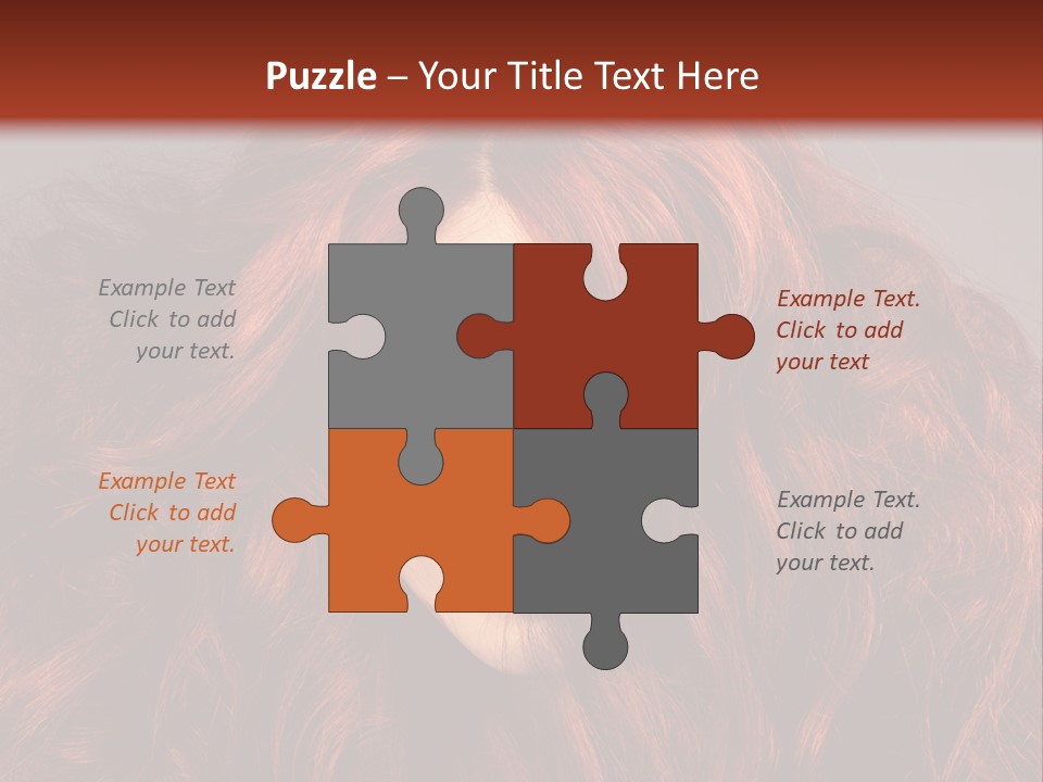 Toned Curly Woman PowerPoint Template