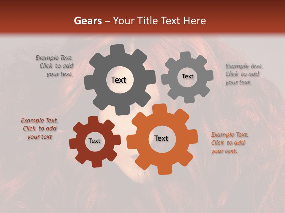 Toned Curly Woman PowerPoint Template