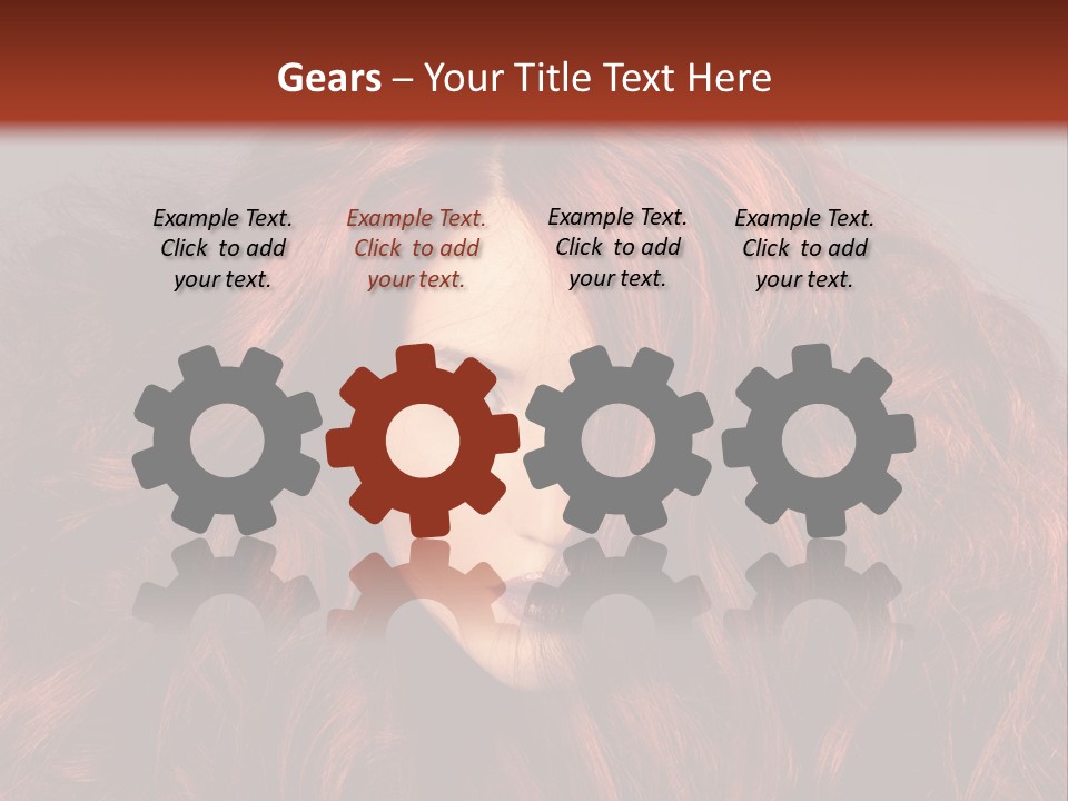 Toned Curly Woman PowerPoint Template