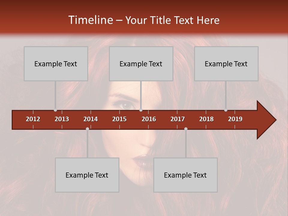 Toned Curly Woman PowerPoint Template