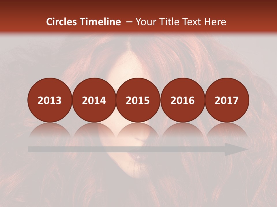 Toned Curly Woman PowerPoint Template