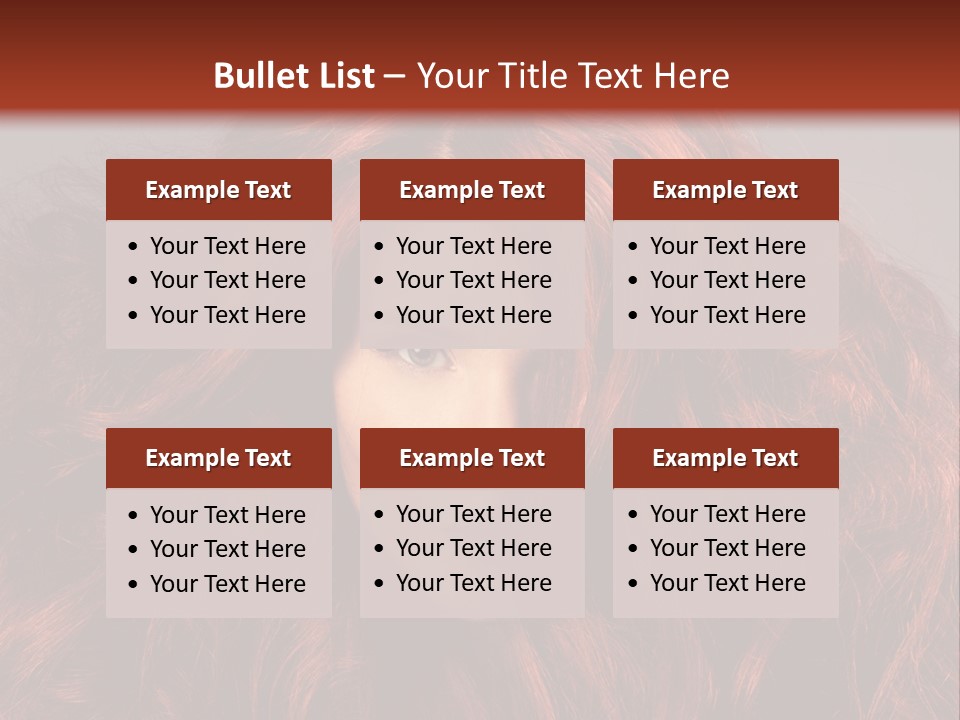 Toned Curly Woman PowerPoint Template