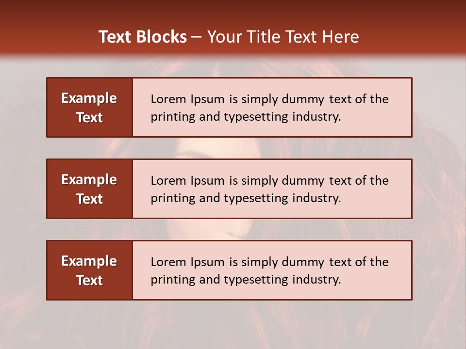 Toned Curly Woman PowerPoint Template